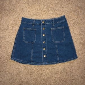 Altar’d state blue jean skirt